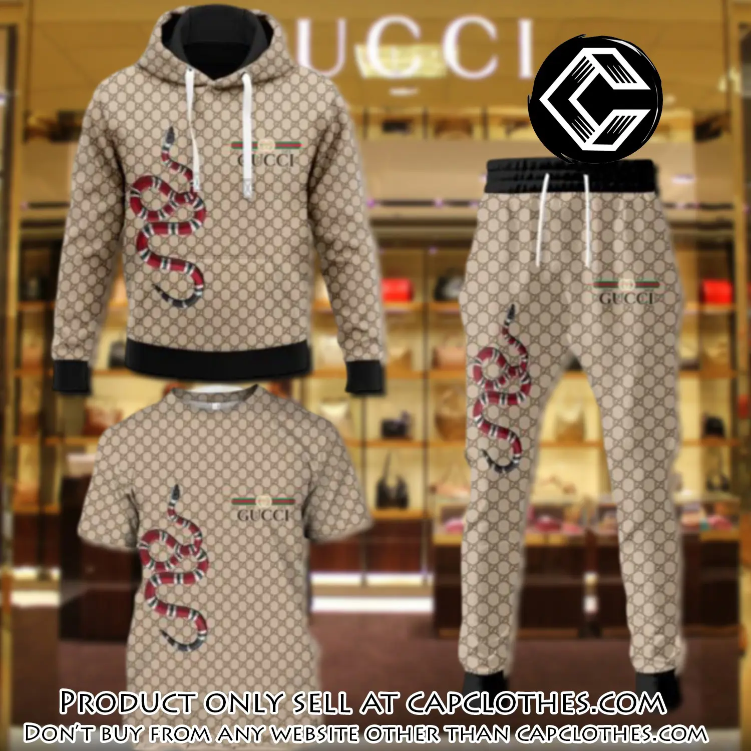 Gucci luxury brand combo tshirt hoodie long pants set trending 24 outfit sport lcs1035 cc5209287